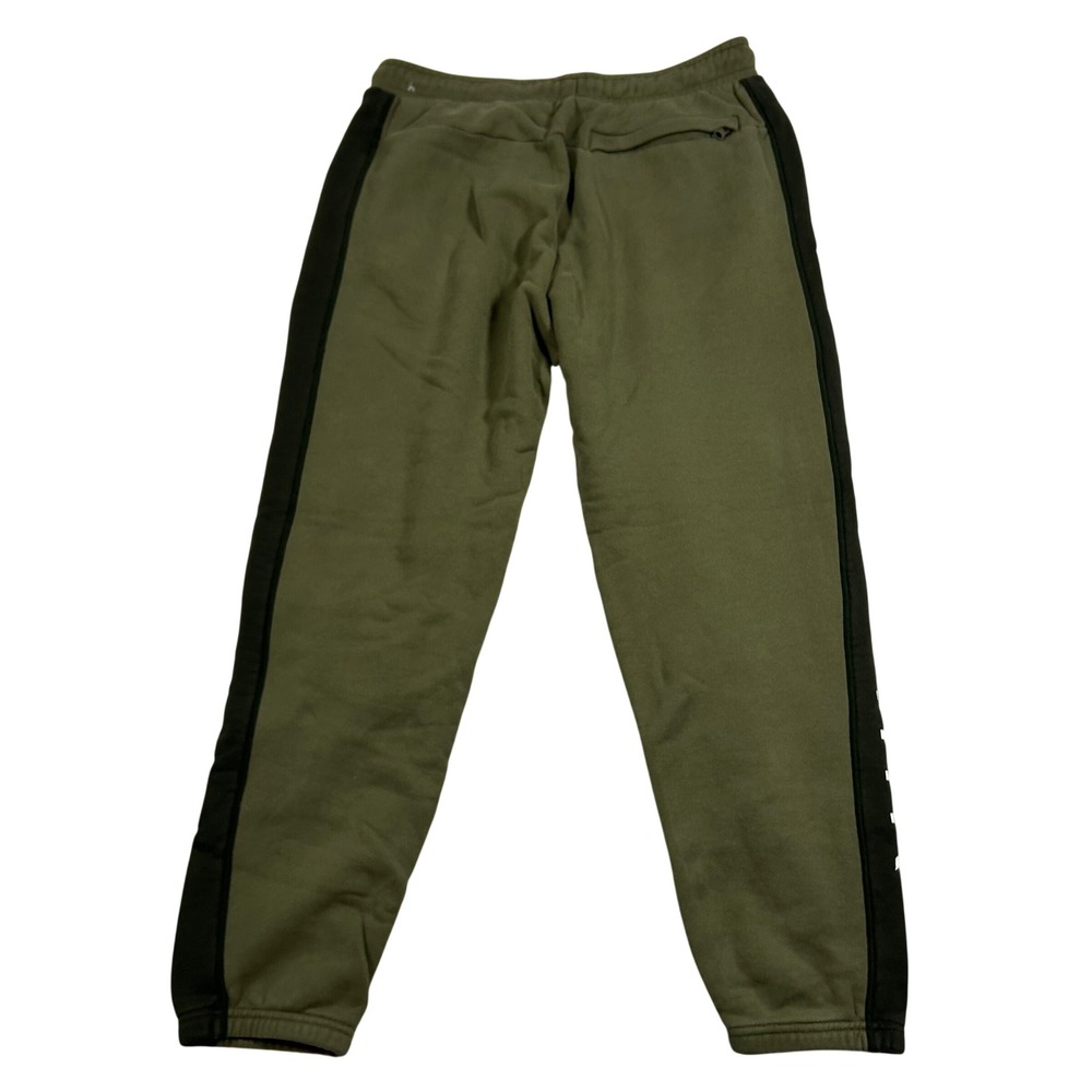 Nike Air Joggers Mens Size M Olive Green Fleece Tapered Sweatpants CJ4830-326 - Picture 2 of 8